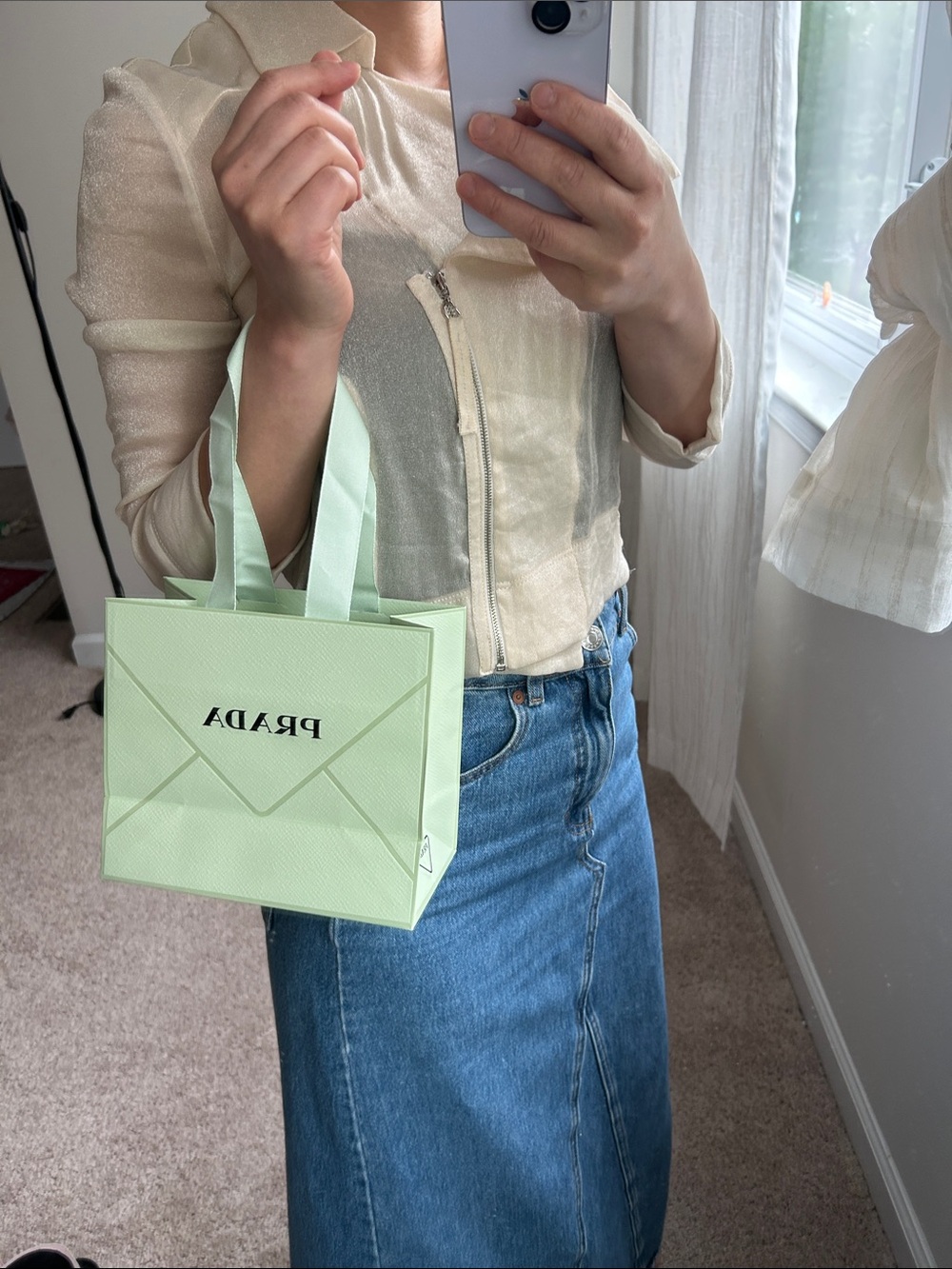 Prada beauty small shopping bag